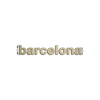 Type Barcelona | 3mm Brons