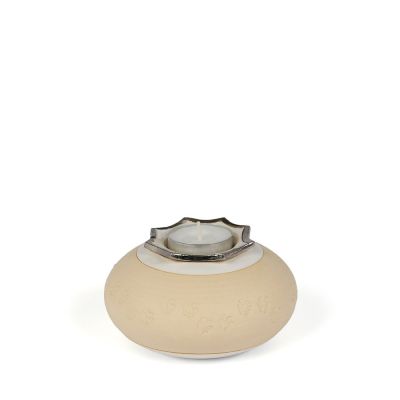 UBVFLOR-IHN-111 | Flora ihnos oval keepsake | White Slib | 12x8cm - 0,25L