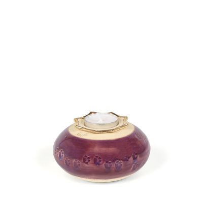 UBVFLOR-IHN-28 | Flora ihnos oval keepsake | Aubergine | 12x8cm - 0,25L