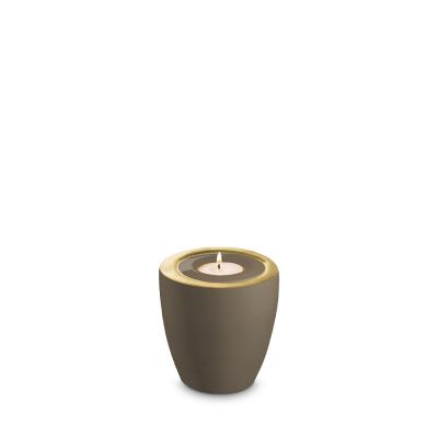 UE-LUNA-S-05 | Luna - h 11cm dia 11cm - Teak Gold
