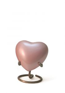 TB5262H | Satori Pearl Pink heart keepsake