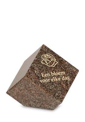 A133X | Massief blok + tekst | 9x9x9cm