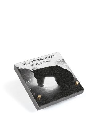 A147TD | Lasergravure + Tekst | 15x15cm