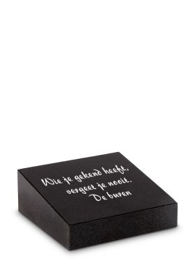 APFR6 | 12x12x2/4cm + Tekst - Liggend