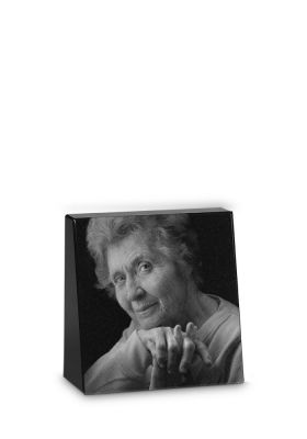 FBMM1LP | Marlin + Tekst + Laserfoto persoon | 17x17x3/7cm