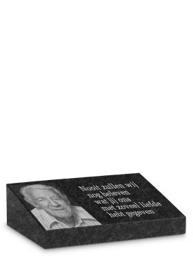 FBMM2ALP | Marlin + Tekst + Laserfoto persoon | 25x17x3/7cm