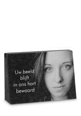 FBMM2LP | Marlin + Tekst + Laserfoto persoon | 25x17x3/7cm