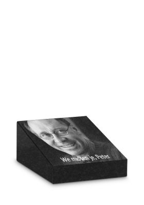FBMUMALP | Marlin + Tekst + Laserfoto persoon | 13x17x3/7cm
