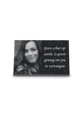 J2030LP | Marlin + Lasergravure persoon + Tekst | 30x20cm