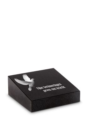 PFR6L | Marlin + Tekst + Lasertekening | 12x12x2/4cm - Liggend