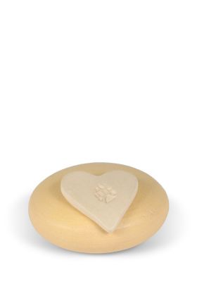 UBVVOT-MN-IHN-H-117 | Hart Geel Slib Cat/Dog Keepsake | 6x3cm - 0,15L