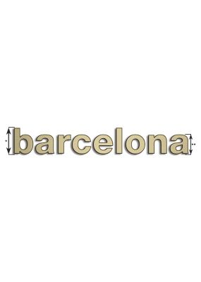 Type Barcelona | 3mm Brons