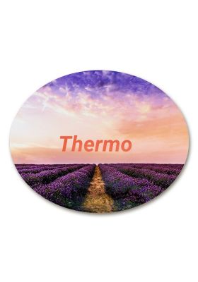 Signdesign Thermo - Aluminium Ovaal plaatje