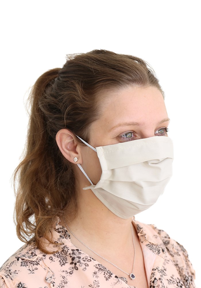 MMASKER_KATOEN_3ELA_BEIGE | 100% katoen - Beige - per 10