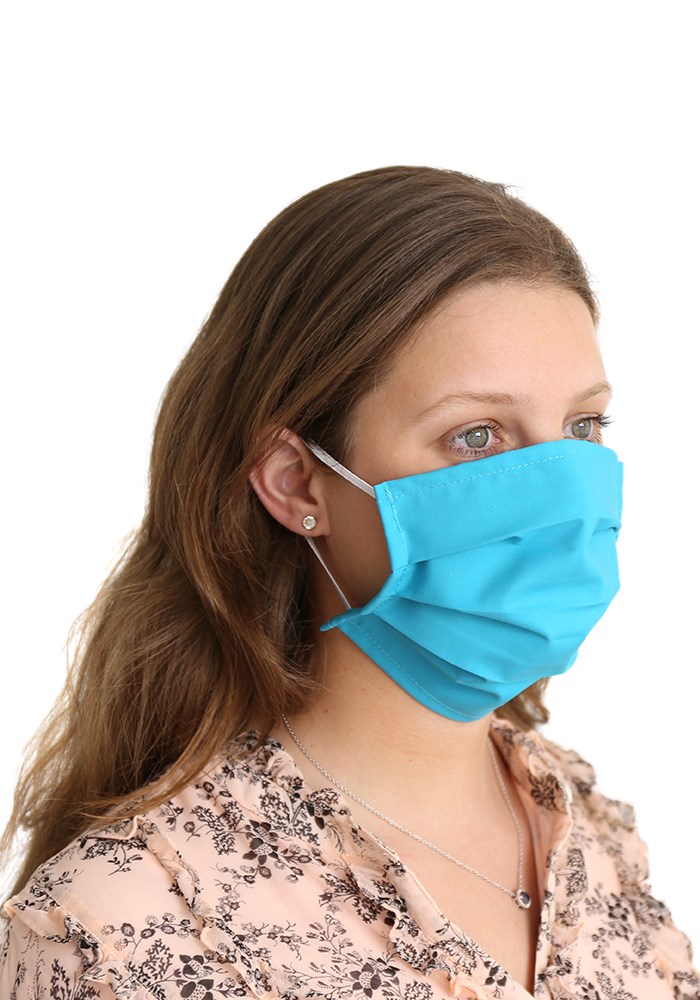 MMASKER_KATOEN_3ELA_LICHTBLAUW | 100% katoen - Lichtblauw - per 10