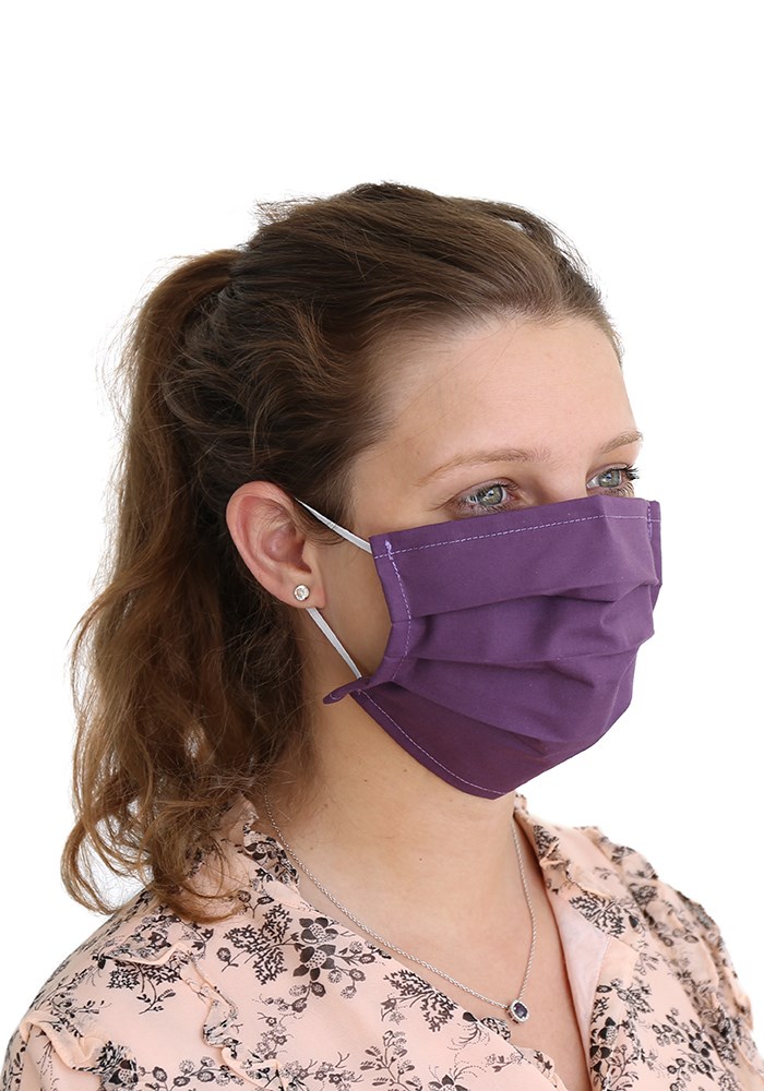MMASKER_KATOEN_3ELA_PAARS | 100% katoen - Paars - per 10