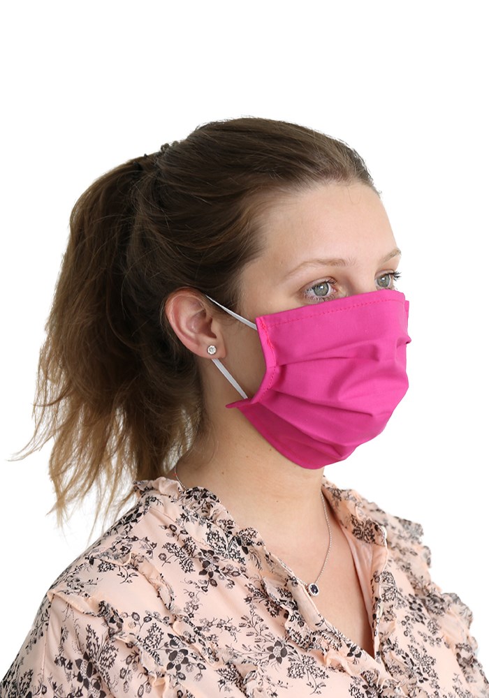 MMASKER_KATOEN_3ELA_ROZE | 100% katoen - Roze - per 10