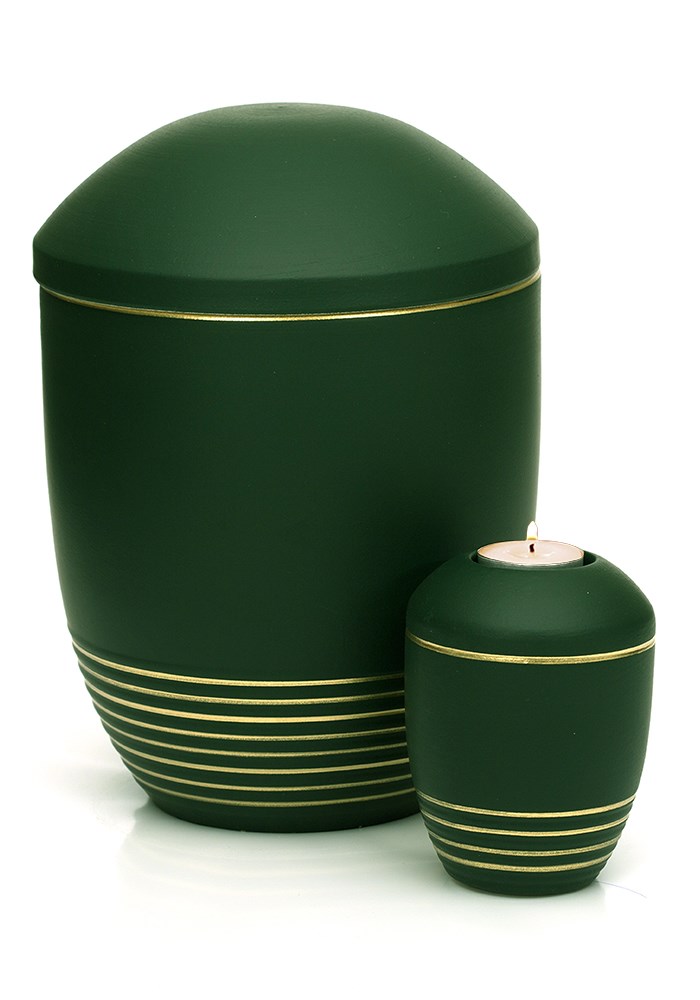 UE-WAVE-S-01 | Wave - h 13cm dia 9,5cm - Jade Gold